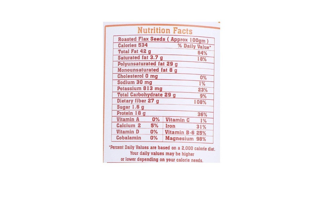 Asas Roasted Flax Seeds (Alsi Ke Beej)   Jar  250 grams